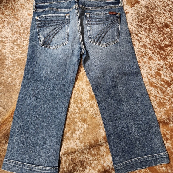 7 for all mankind crop dojo jeans size 28 - Picture 2 of 2
